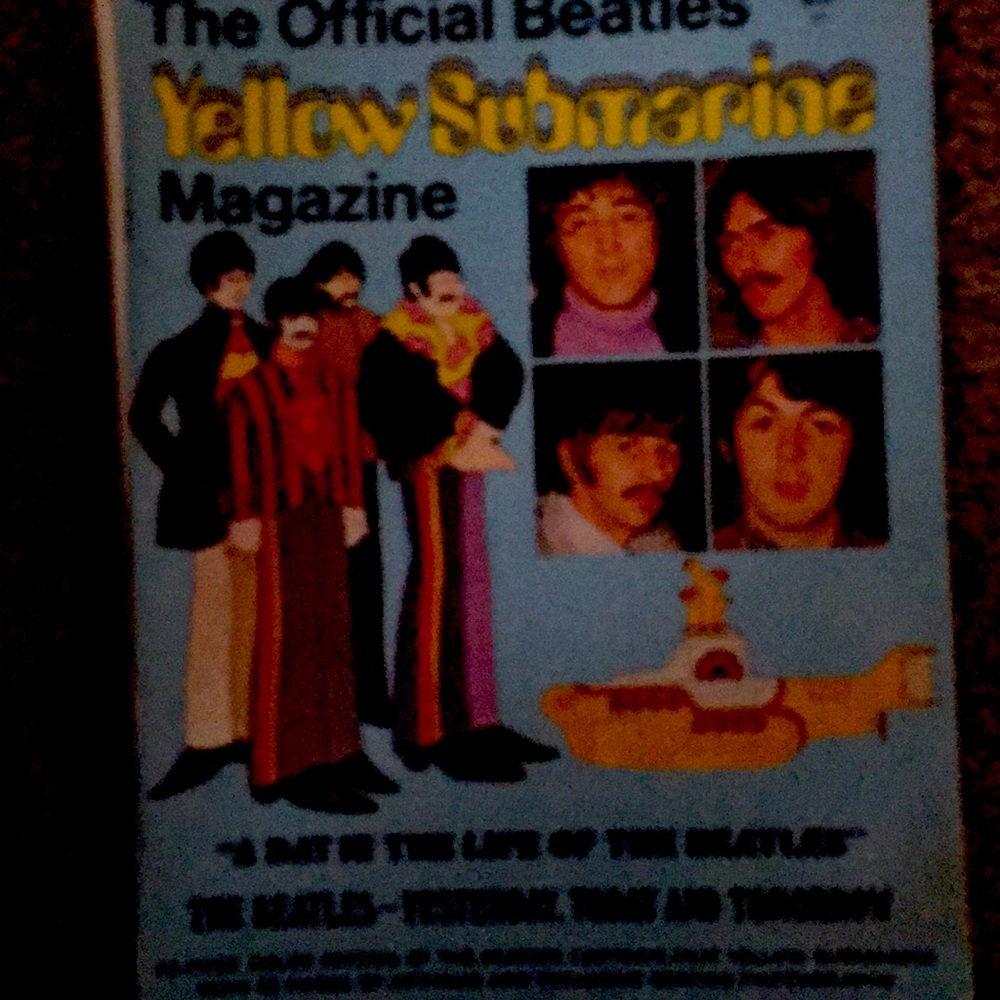 1960s yellow submarine Beatles Magazine memorabilia